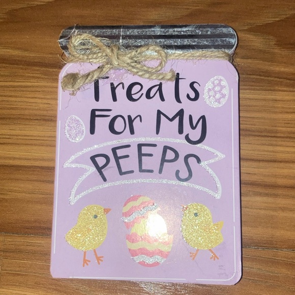 NWT Treats for my Peeps Tired Tray Display Mason jar Wooden display piece - Picture 1 of 1
